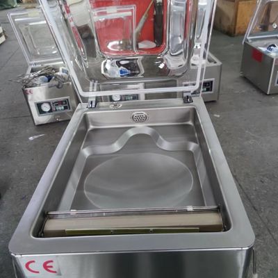 260 Máquina de sellado al vacío de cámara única para envases de alimentos de carne y frijoles