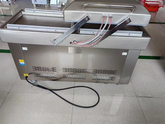 Máquina de embalaje a vacío de doble cámara para carne de chucrut, carne de pescado fechas 1070*540*970mm tamaño