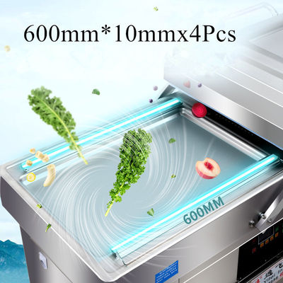 Máquina de embalaje automática de doble cámara a vacío para el sellado de alimentos