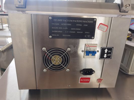 Máquina de embalaje a vacío de escritorio de cámara única para alimentos en hoteles