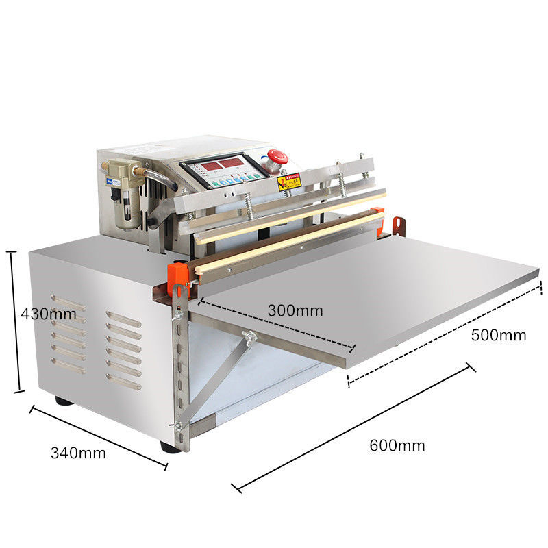 Máquina de sellado con vacío de boquilla externa DZ-600W conveniente para el embalaje de alimentos de pescado y carne