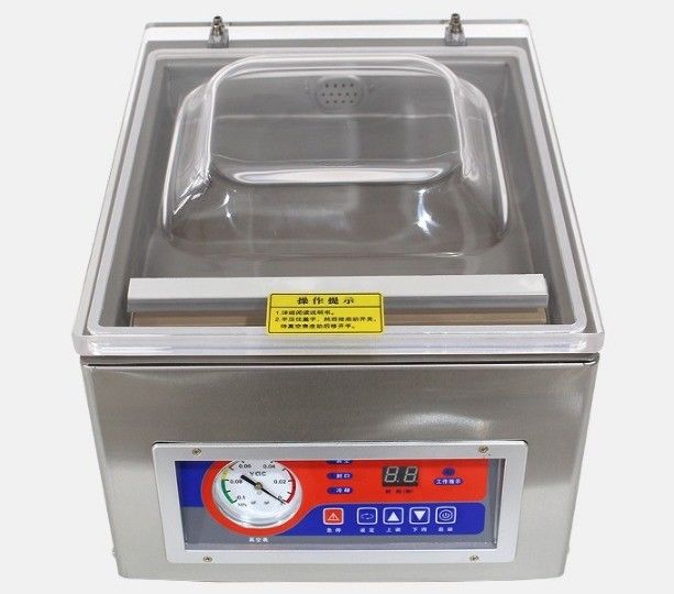 Sellador de vacío de cámara única de acero inoxidable 41*32*29 para la línea de envasado de alimentos y bebidas