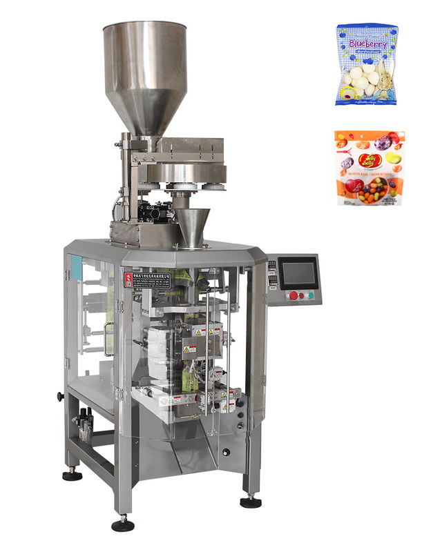 Máquina de embalaje de nueces de 350 kg con bolso de sellado de tres lados de la taza de medición y forma de sellado térmico