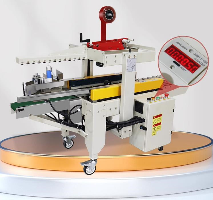Máquina de sellado de caja de cartón semiautomática de caja de cinta de caja de cartón