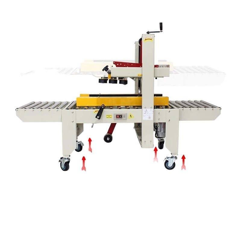 Máquina de cinta adhesiva semiautomática para sellar cajas de cartón 106 KG