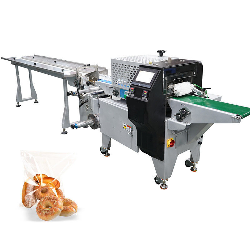 Máquina automática de embalaje de huevos de rollo cuadrados con sirope de waffle para bocadillos para horneadores con voltaje de 220V
