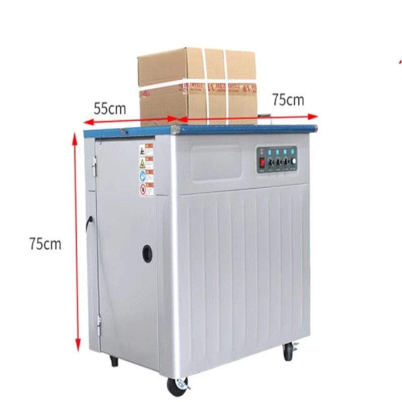 Máquina semiautomática para fijar cajas de cartón con doble motor y piezas de repuesto