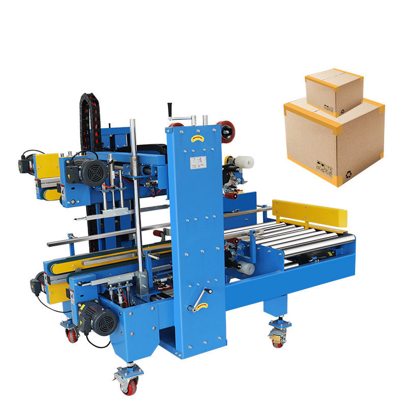 48/60/72mm Tamaño de cinta Caja de cartón Máquina de sellado de esquina para 500 KG Eficiencia de embalaje