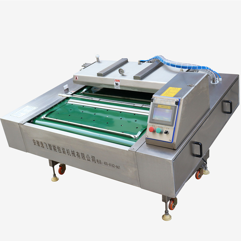Máquina automática de embalaje de vacío de rodadura continua para alimentos industriales 1100 mm Máquina de sellado al vacío
