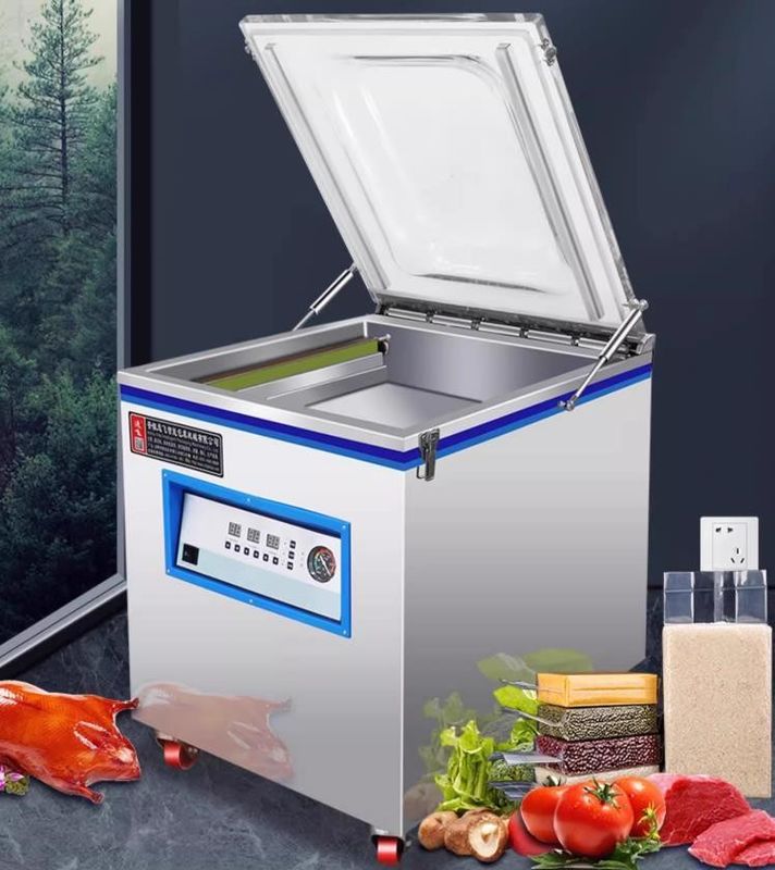 Máquina eléctrica de embalaje al vacío para cámara profunda y fechas Arroz ladrillo oliva
