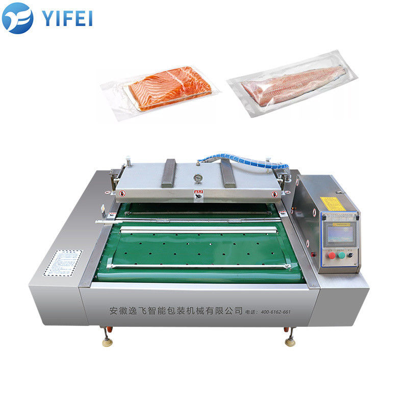 Máquina de sellado con cinta transportadora de vacío para textiles y envases alimenticios con anchura de sellado de 10 mm
