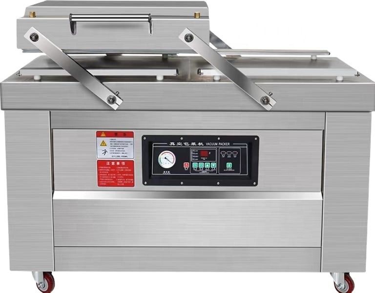 Máquina de sellado de vacío de doble cámara para frutas y verduras